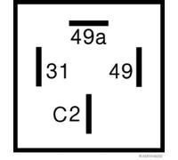 HERTH+BUSS ELPARTS Relé intermitentes electrónico 12.0 V 170 (Ref: 75605125)