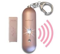 HerTime2 Alarma de seguridad personal - Seguro de viaje impermeable - Regalo para mujeres universitarias - Llavero de autodefensa - Sirena extra fuerte - Luz estroboscópica - Linda protección de