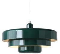 Hertl Lámpara colgante de metal de estilo nórdico, pantalla de luz colgante de personalidad creativa, lámpara colgante superior de montaje empotrado, lámpara de araña individual con base E27, accesori