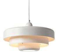Hertl Lámpara colgante de metal de estilo nórdico, pantalla de luz colgante de personalidad creativa, lámpara colgante superior de montaje empotrado, lámpara de araña individual con base E27, accesori