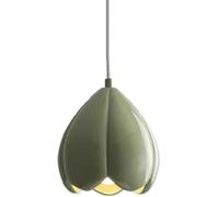 Hertl Lámpara colgante de resina creativa en forma de pétalo, lámpara de araña de un solo cabezal con tornillo E27, accesorios de iluminación de techo de montaje empotrado, decoración for sala de esta