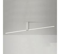 Hertl Lámpara de techo de montaje semiempotrado lineal moderna dorada, aplique de techo LED de 22W 3000K, lámpara de techo de barra larga con tira negra minimalista, luz blanca for pasillo for sala de