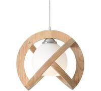 Hertl Lámparas de araña de madera de estilo japonés, pantalla de lámpara colgante de personalidad creativa, luz colgante de montaña al ras, lámpara colgante individual con boca de caracol E27, ilumina