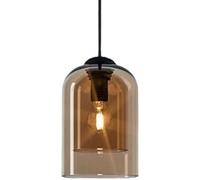 Hertl Pantalla de lámpara colgante de vidrio de estilo moderno japonés, lámpara colgante de techo de montaje empotrado, lámpara de araña de un solo cabezal con base E27, restaurantes, bares, mesitas d