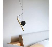 Hertl Personalidad LED de hierro de una sola cabeza pequeña lámpara colgante creativa con dirección ajustable de la lámpara cabeza moderna simple dormitorio pasillo restaurante decoración colgante luz