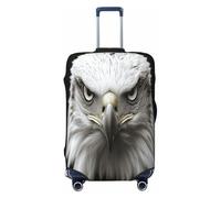 HERTqwop Eagle's Gaze - Funda protectora antiarañazos, para equipaje de 18 a 32 pulgadas, Black, XL