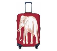 HERTqwop Funda para equipaje con bandera de la soberanía siamesa, protector de maleta, antiarañazos, para equipaje de 18 a 32 pulgadas, Black, L