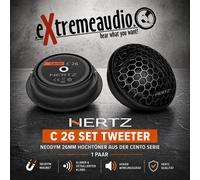 Hertz C 26 SET TWEETER tweeter de neodimio 26 mm de la serie Cento 1 par