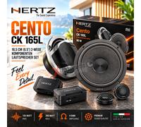 Hertz CK 165 L kit de altavoces de 2 vías separadas 165 mm 300 W de pico | 6,5 pulgadas, 100 W RMS, 300 W de pico, impedancia 4 ohmios, 92 dB, crossover incluido, rejillas incluidas, 50-22500 Hz