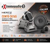 Hertz CK165 Juego de altavoces de componentes de 2 vías 16,5 cm (6,5"), 95...