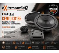Hertz CK165 Juego de altavoces de componentes de 2 vías 16,5 cm (6,5"), 95...