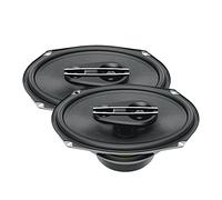 Hertz CX 690 Altavoces Coaxiales De 3 Vías 6x9 Pulgadas con Cono De Papel Y Polvo De Mica, 300 W, Sensibilidad 93,5 dB, Impedancia 4 Ohm, Incluye Rejillas, Negro