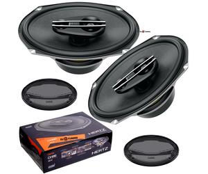Hertz CX690 Línea Ciento Set 2 Altavoces Coaxiales 15X23CM 300W Rejillas