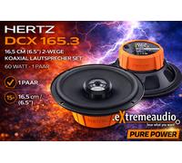 Hertz DCX 165.3 par de Altavoces coaxiales de 2 vías 165 mm, 120 W