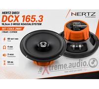 HERTZ DCX 165.3 - SET 16,5 cm 2 vías altavoces coaxiales 60 vatios RMS - 1 par