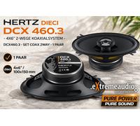 Hertz Altavoces coaxiales para coche DCX 460.3 — 2 vías 4x6" 1 par nuevo