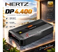 Hertz DP 4.400 amplificador de 4 canales amplificador de amplificador de pote...