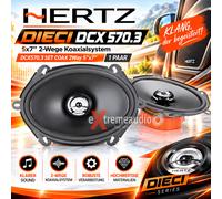 HERTZ DCX 570.3 - SET COAX 2Way 5"x7" SPEAKER Altavoces 1 PAR NUEVO