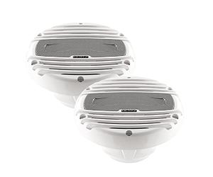 Hertz HMX 6.5-LD 16.5cm Altavoces coaxial Marinos Altavoces coaxial 75W 4Ohm con LED RGB, Blanco | Rango de frecuencia 50Hz - 25kHz | Tweeter : Membrana Pei, imán de neodimio