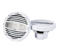 Hertz HMX 6.5-TW - Pareja de Altavoces Coaxiales Marinos de 165 mm con Rejilla Blanca, Certificación IP65 y Tweeter de 36 mm, 150 W Máx