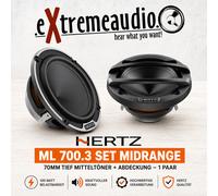 Hertz Mille ML 700.3 SET Woofer 70 mm + Cubierta Tweeter Profundo - 1 Par