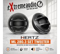 HERTZ ML 280.3 - SET TWEETER Ndym 28mm tweeter 1 par NUEVO