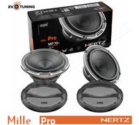 Hertz MP 70.3 Pro 70mm Midrange 2 Vías 4Ω Par Altavoces + Rejillas Negro