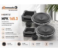 Hertz MPK 165.3 Mille 2 vías sistema de altavoces de gama alta 220 vatios