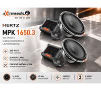 Hertz MPK 1650.3 - KIT 2Way MP 28.3+MP 165P.3+MPCX 165.3+Grille Speaker