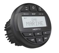 Hertz Receptor Marino HMR 10 D con Dab+, Bluetooth 5.0, Puerto USB, Pantalla 2,8 Pulgadas, Salida 4x50W, Radio FM/Am, Compatible con Smartphone, Negro
