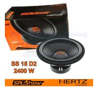 Hertz SS 15 D2 Sub Subwoofer 2400W 38 CM Línea Spl Show Doble Bobina 2+ 2Ω