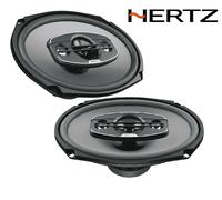 Hertz Uno X 690 - Altavoces coaxiales de 4 vías de 6x9 Pulgadas, Doble supertweeter piezoeléctrico de 15 mm, Tweeter de cúpula Pei de 40 mm, woofer de Papel prensado tratado, 340 W máx