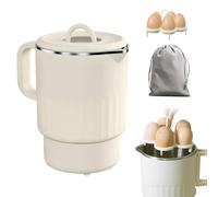 Hervdor Eléctrico Pleable,1000ML 600W Hervdor De Agua Plegable Con Huevera,Tetera Electrica Plegable,Mini Hervidor De Agua Portátil De Viaje Para Cocinar,Viajar Y Acampar