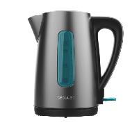 Cecotec Hervidor de Agua Eléctrico de 1,7L Thermosense 210 Steel. 2200W, Cuerpo de Acero Inoxidable, Base con Giro de 360º, Asa Ergonómica Tacto Frío, Indicador Luminoso, Doble Sistema de Protección