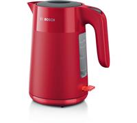 Hervidor Bosch TWK2M164 1.7L 2400W Negro Gris Rojo Protección Antical