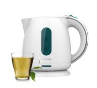 Cecotec Hervidor de Agua, 1 L Capacidad, Thermosense 140 White, 2200W, Calentamiento Rápido, Filtro Antical, Libre de BPA y Otros Tóxicos, Base con Giro de 360º, Recipiente sin Cables