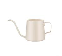 Hervidor de acero inoxidable con boquilla de cuello de cisne para un control preciso del flujo de agua, cómodo mango antiquemaduras, para preparar café y té (250 ml)