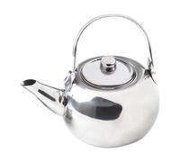 Hervidor de acero inoxidable con mango resistente al calor para camping, cafetera con filtro integrado y diseño ergonómico de boquilla (16 cm)