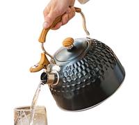 Hervidor de agua, 2,5 litros silbando con mango ergonómico - Silbador en la placa de cocina - Adecuado para uso en patios en porches en jardines en el césped en en la cocina