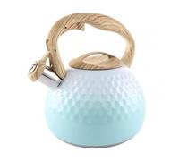 Hervidor de agua acero inoxidable con silbato for té, café y leche, resistente mango ergonómico Hervidor de Agua(Groen)