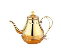Hervidor de agua aislado con cuello de cisne para café, agua, tetera de acero inoxidable, adecuada para preparar té, té de acero inoxidable