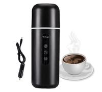 Hervidor de agua caliente portátil de 12 V/24 V para coche, taza universal de 420 ml con función de agitación automática, ideal para viajes para mantener caliente la leche/té