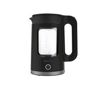 Hervidor de agua cecotec thermosense 330 glassy 2200w base con giro 1,7l negro