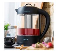 Cecotec Hervidor de Agua Eléctrico ThermoSense 390 Clear. 1,7 litros , Libre de BPA, 2200 W de Potencia, Base 360º, Filtro Antical Desmontable, Doble Sistema de Seguridad, Acero Inoxidable