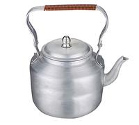 Hervidor de agua de aluminio engrosado, tetera de gran capacidad para estufa de carbón, estufa de gas, caldera de agua con pico largo para el hogar, tetera portátil con mango antiescaldado(Size:4L)