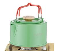 Hervidor de agua de camping | portátil de acero inoxidable de 1100 mililitros, camping con un mango contra quemaduras | Para café, fuego abierto, picnic al aire libre,