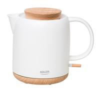 Hervidor de agua de cerámica, 1 L, 1200 W, color ecru, apagado automático