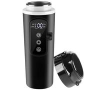 Hervidor de agua de coche 12 V-24 V, 500 ml, hervidor eléctrico de viaje de acero inoxidable con encendedor de cigarrillos de 12 V, para agua caliente, café, té, coche, camión,