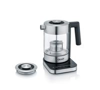 Hervidor de agua de cristal graef wk350, 1 litro, diseño de alta cali