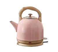 Hervidor de agua de ebullición rápida de 5 l, acero inoxidable 304 cepillado, para agua caliente, té o café | Base giratoria, gran capacidad, rosa, 5 l